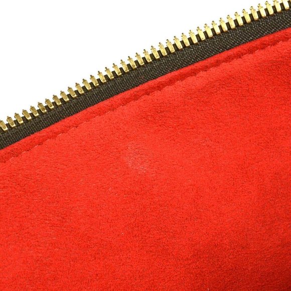 SALEYA GM HAND TOTE BAG PURSE DAMIER EBENE - Picture 10 of 11